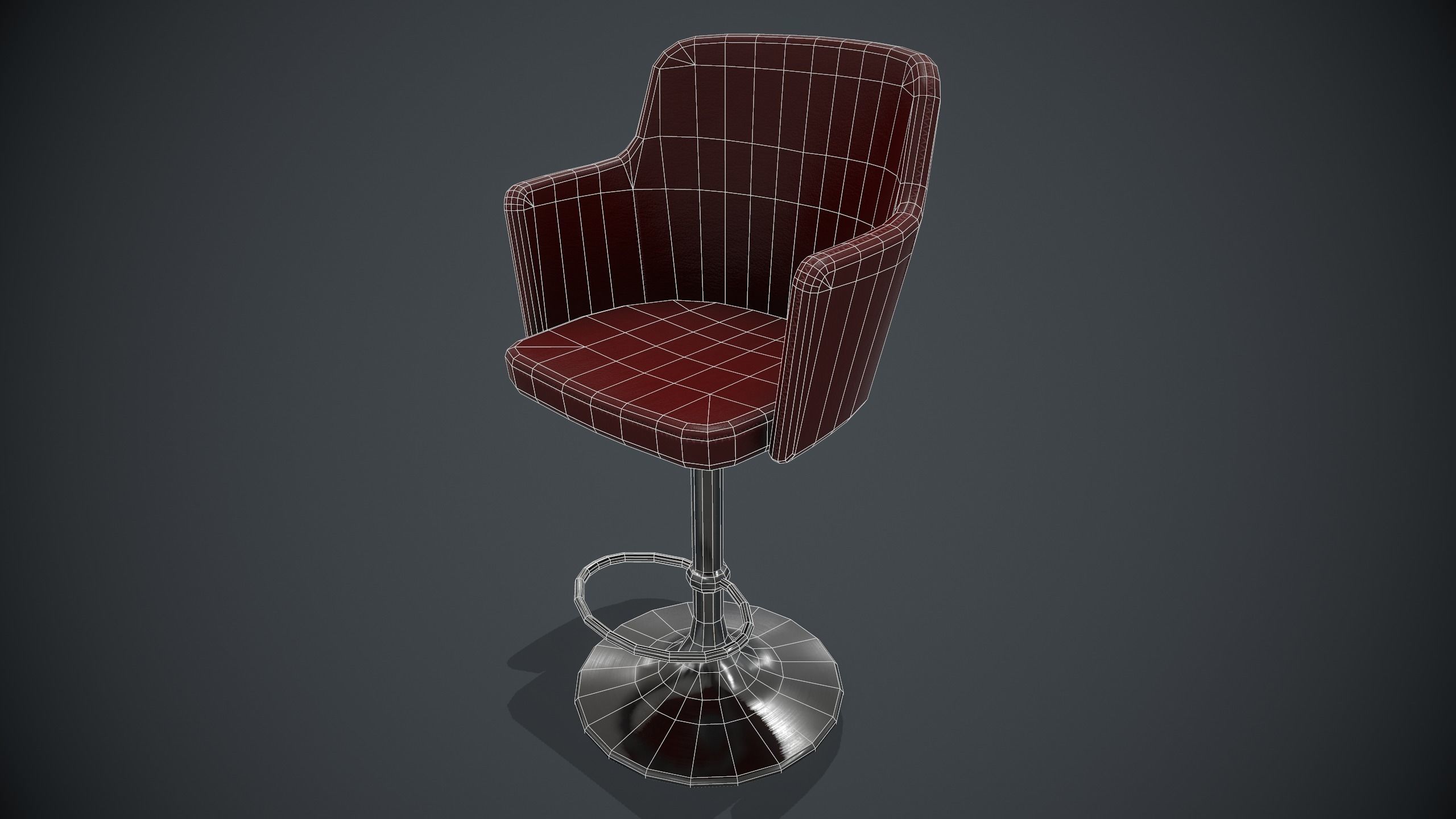 Blackjack table PBR Low-poly 3D model_9