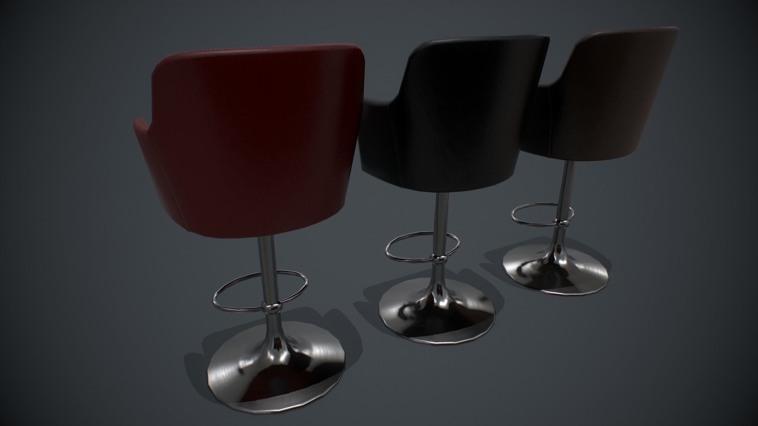 Blackjack table PBR Low-poly 3D model_7