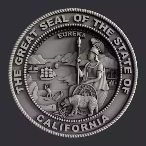 3d STL models for CNC seal California 3D model