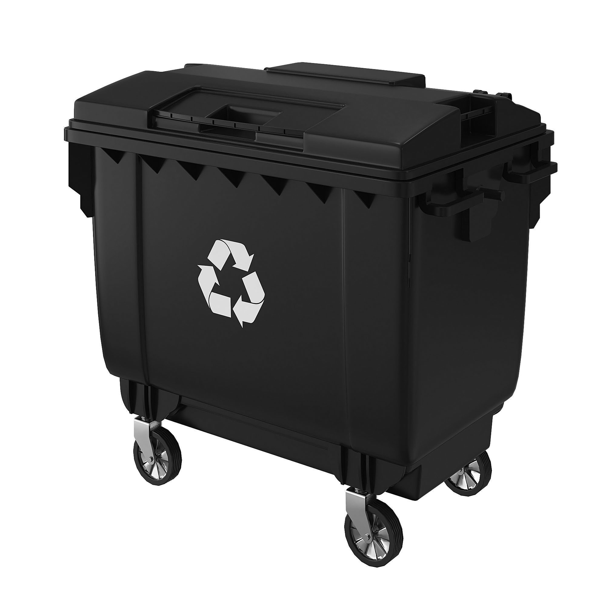 Trash can and dumpster  3D model_5