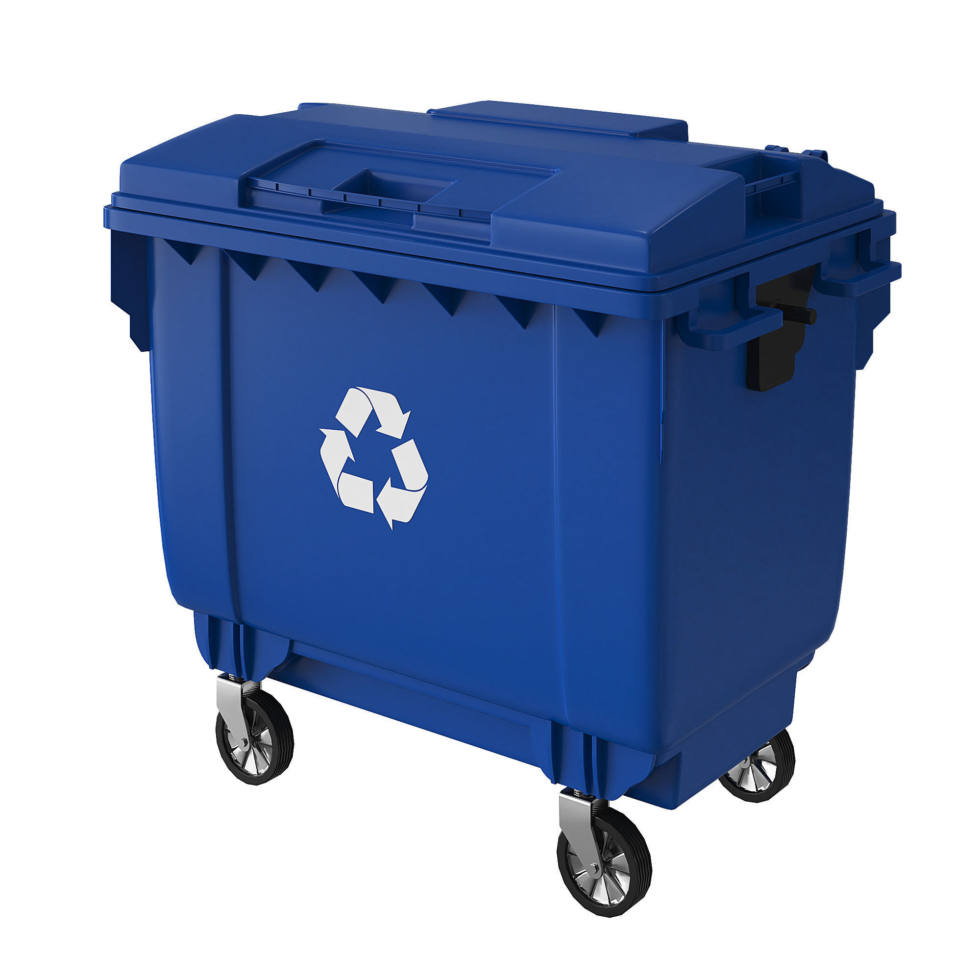 Trash can and dumpster  3D model_6