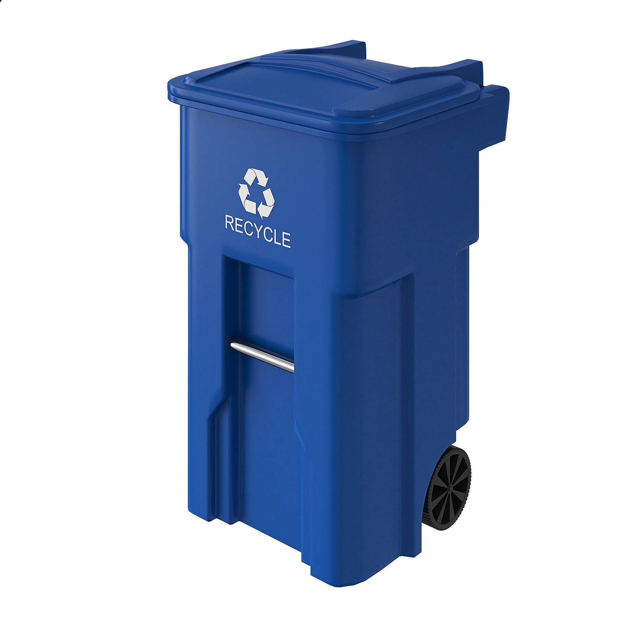 Trash can and dumpster  3D model_1