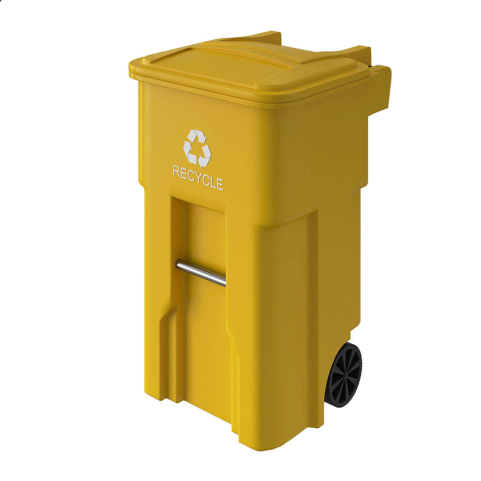 Trash can and dumpster  3D model_8