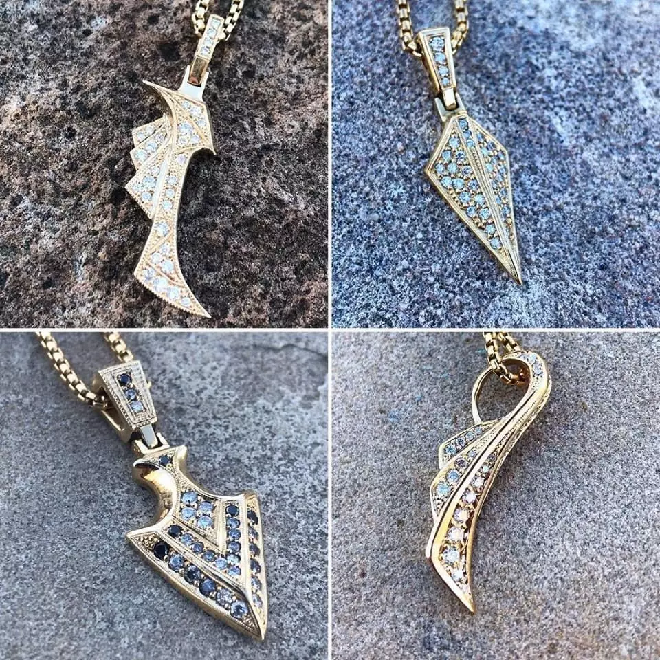 rangcop four different necklaces Free 3D model