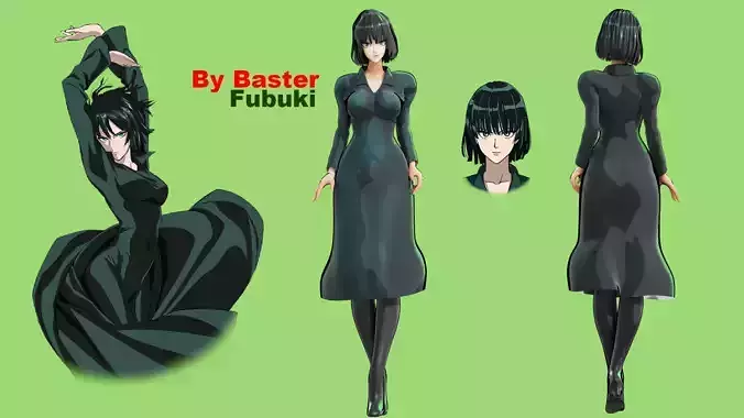 Fubuki Blizzard Of Hell  Low-poly 3D model