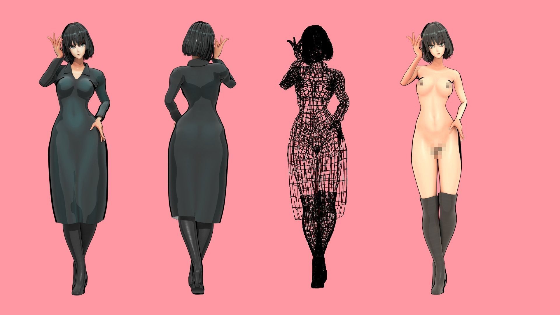 Fubuki Blizzard Of Hell  Low-poly 3D model_5