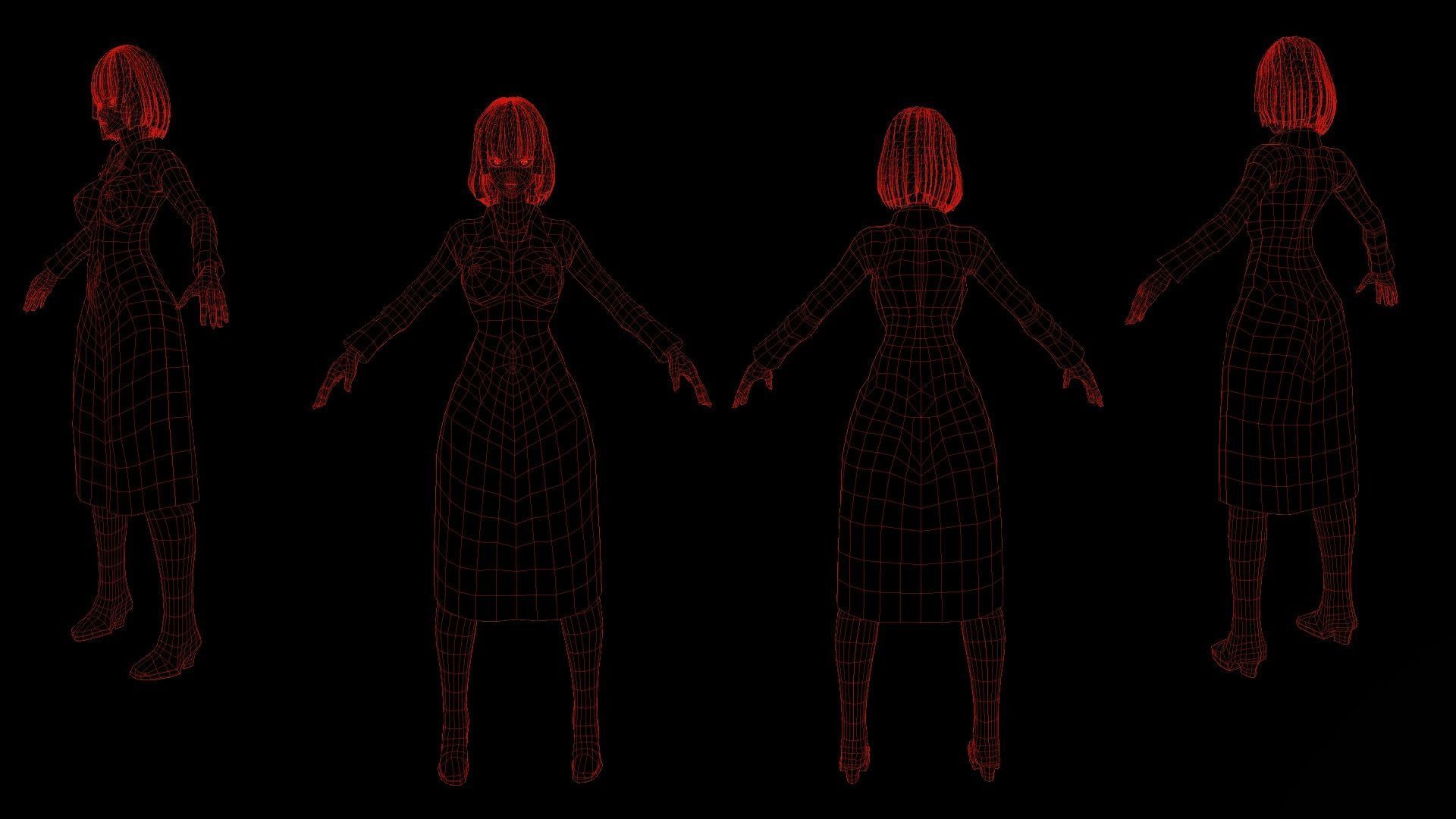 Fubuki Blizzard Of Hell  Low-poly 3D model_3