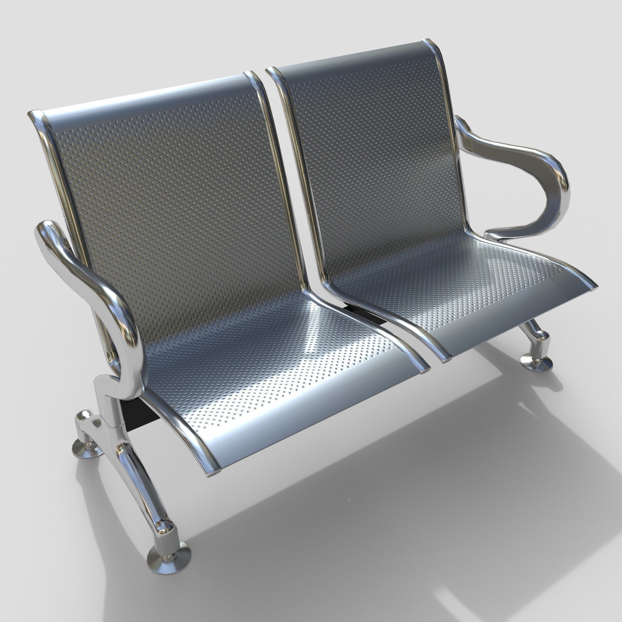 Waiting Room Seats 3D model_1