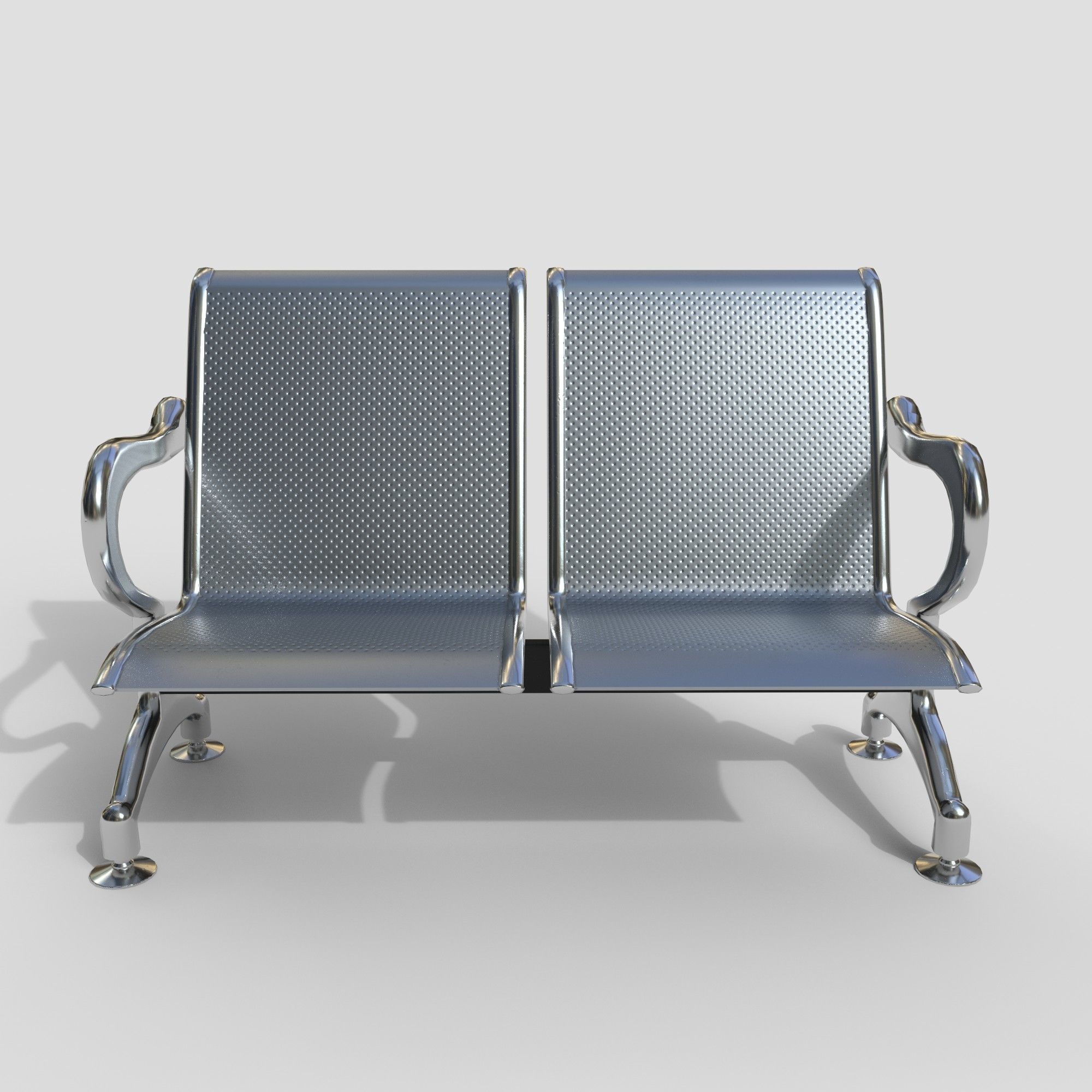Waiting Room Seats 3D model_3