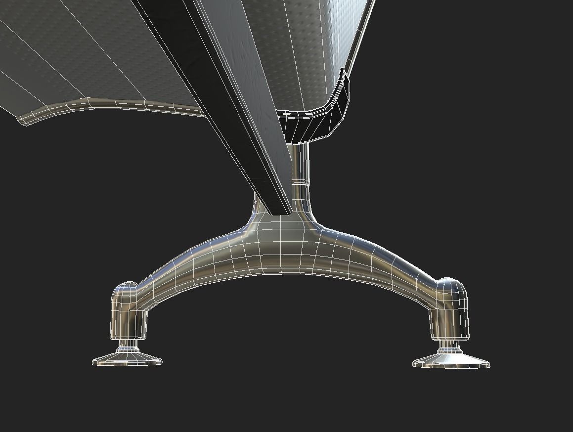 Waiting Room Seats 3D model_18