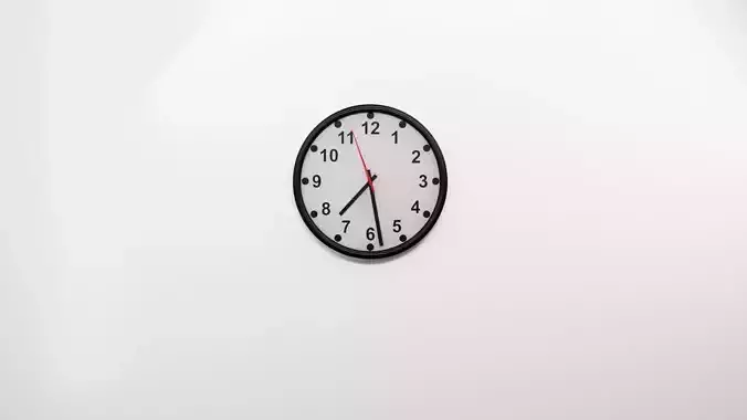 Simple Realistic Wall Clock 1