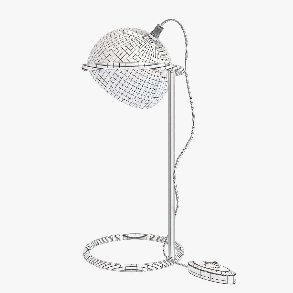 Flamant lamp hasse h36 white 3D model_7