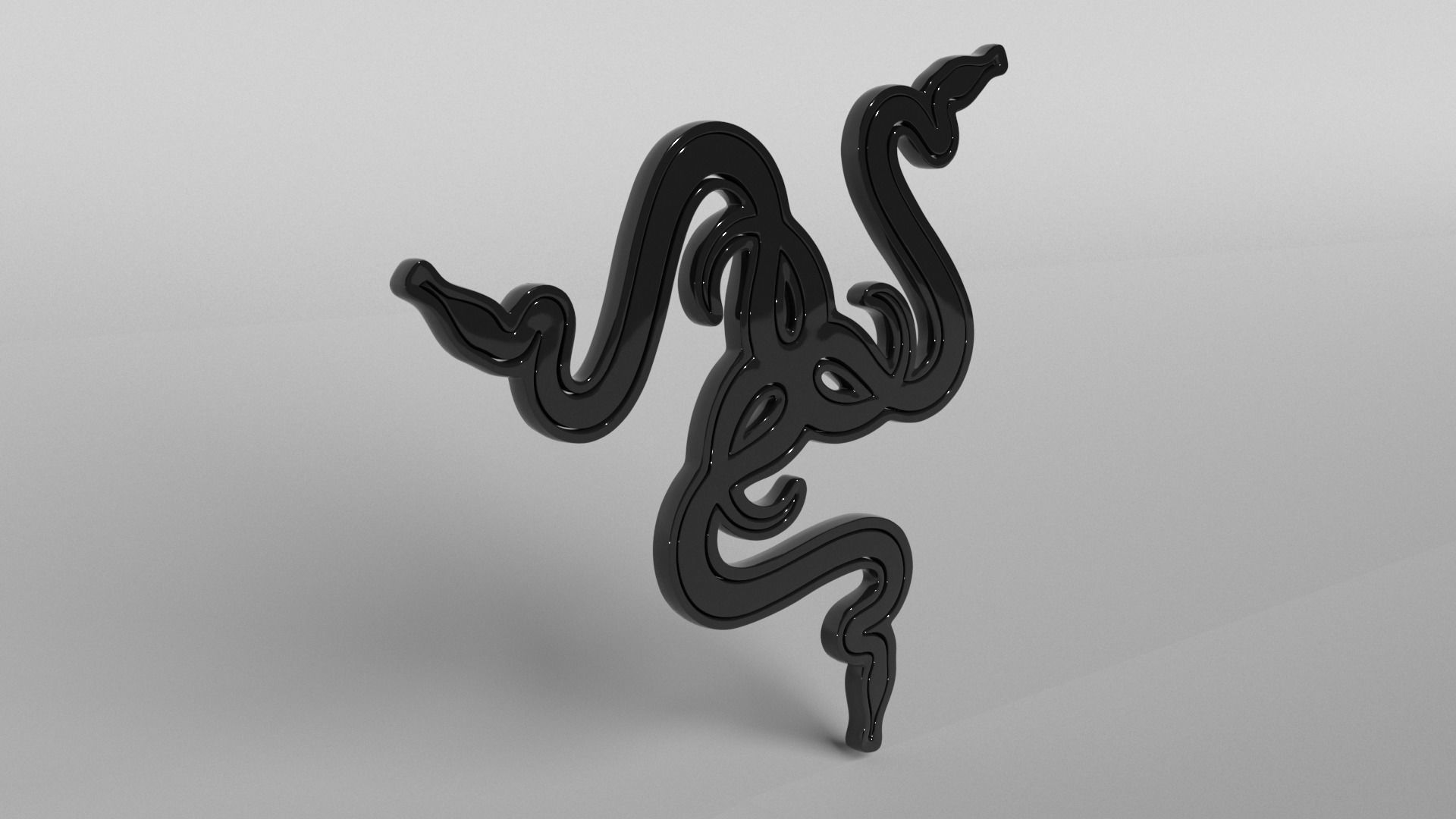 Razer Logo v3 004 Free low-poly 3D model_3