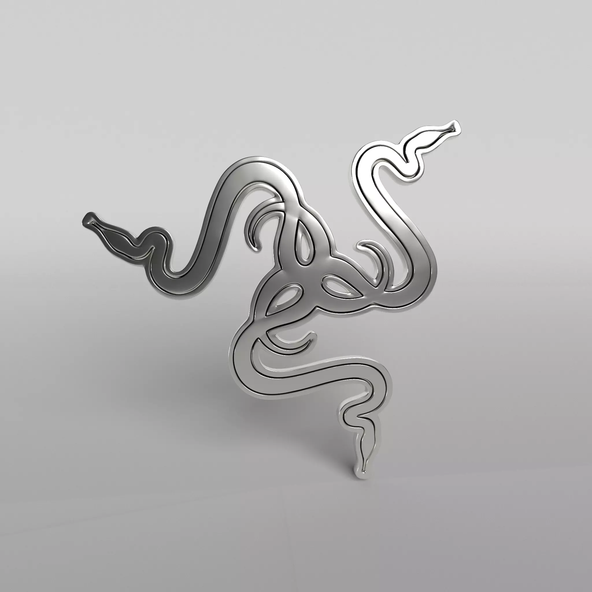 Razer Logo v3 008 Free low-poly 3D model_0