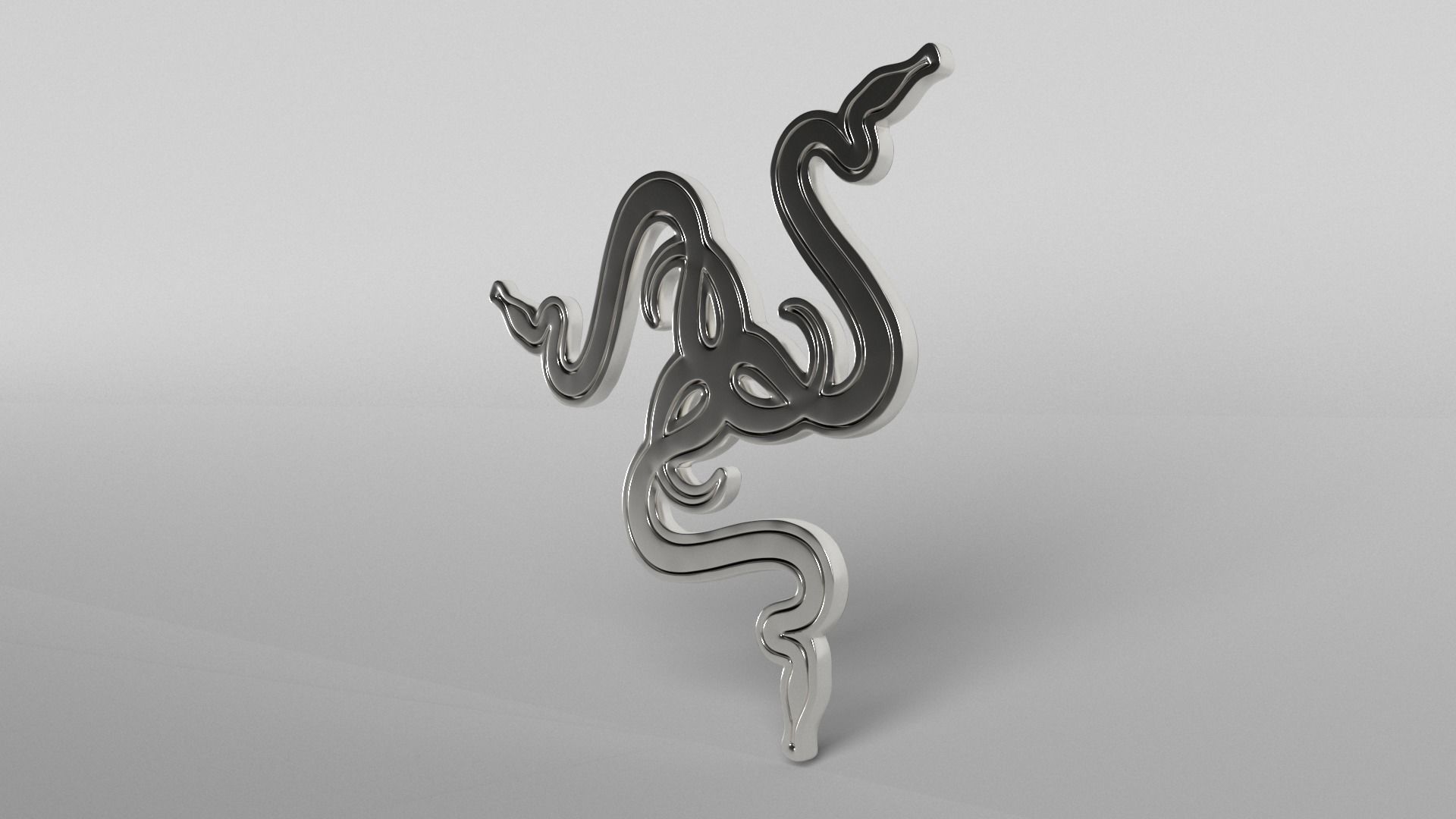 Razer Logo v3 008 Free low-poly 3D model_2