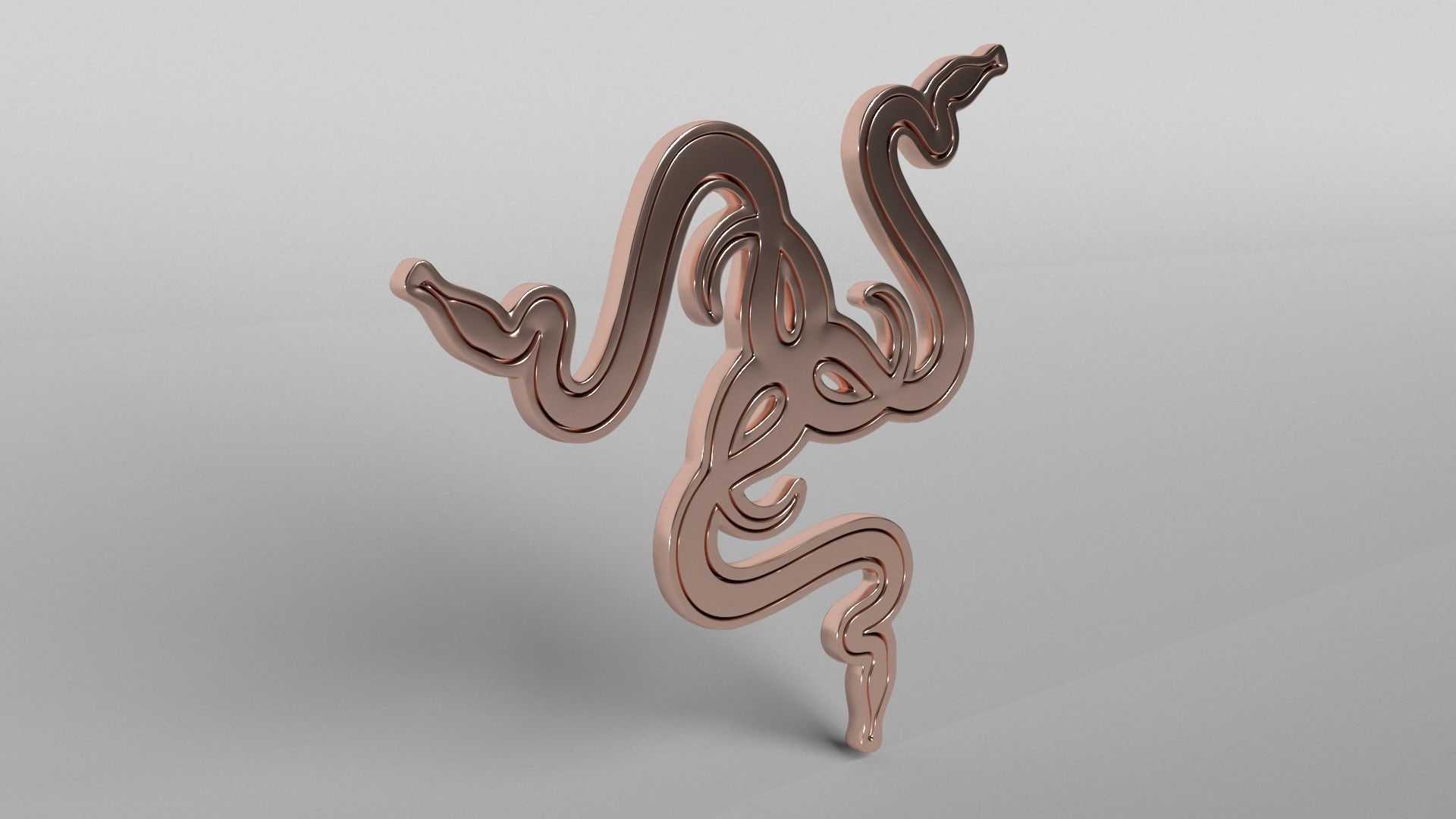 Razer Logo v3 009 Free low-poly 3D model_3