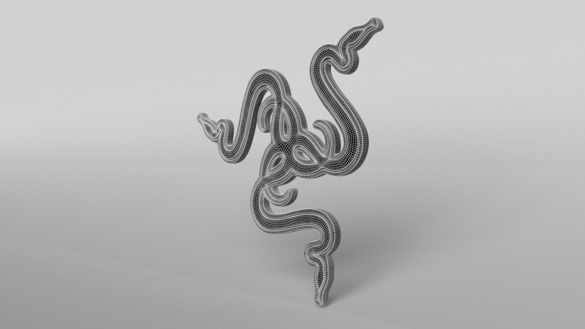 Razer Logo v3 009 Free low-poly 3D model_6