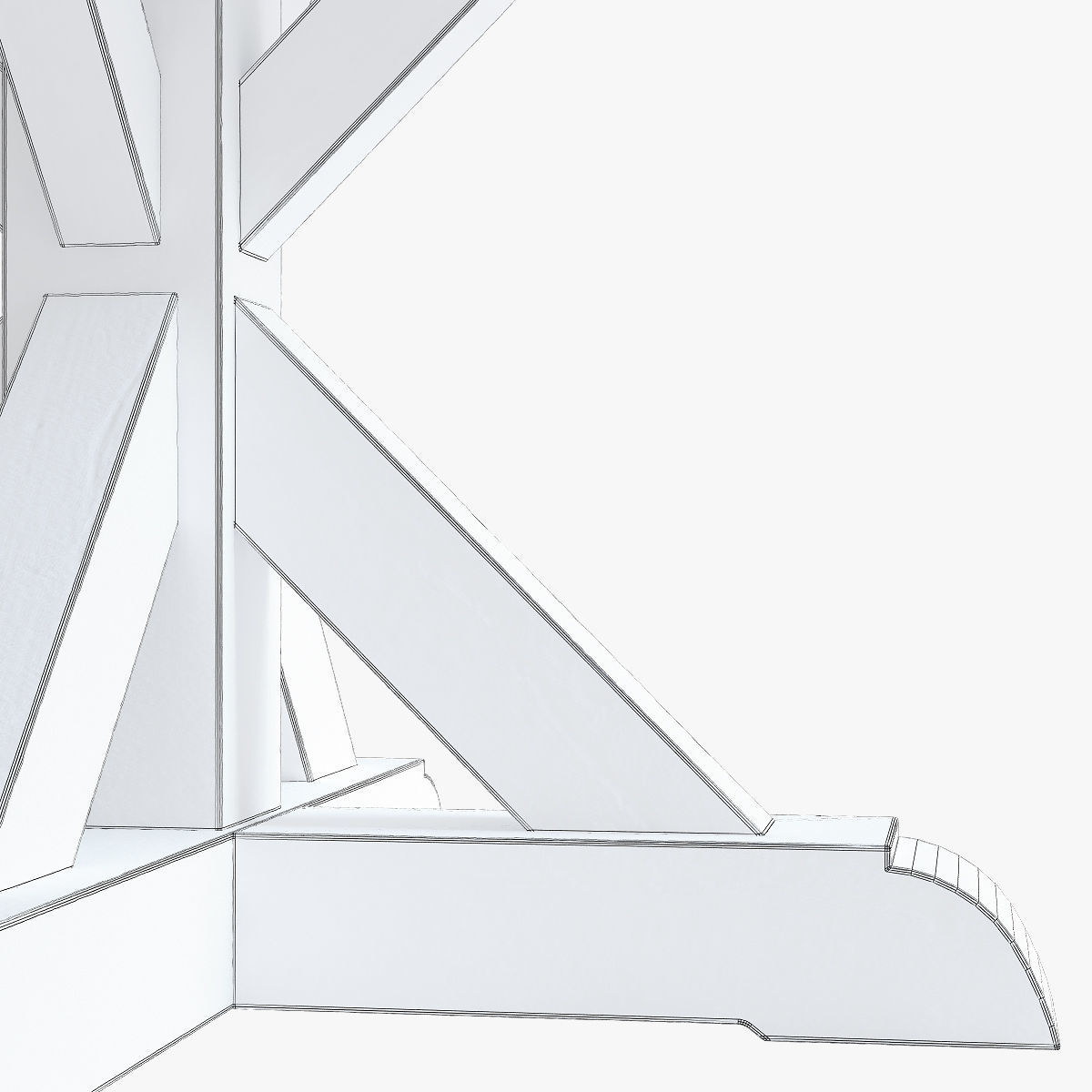 Flamant table ronny round 3D model_5