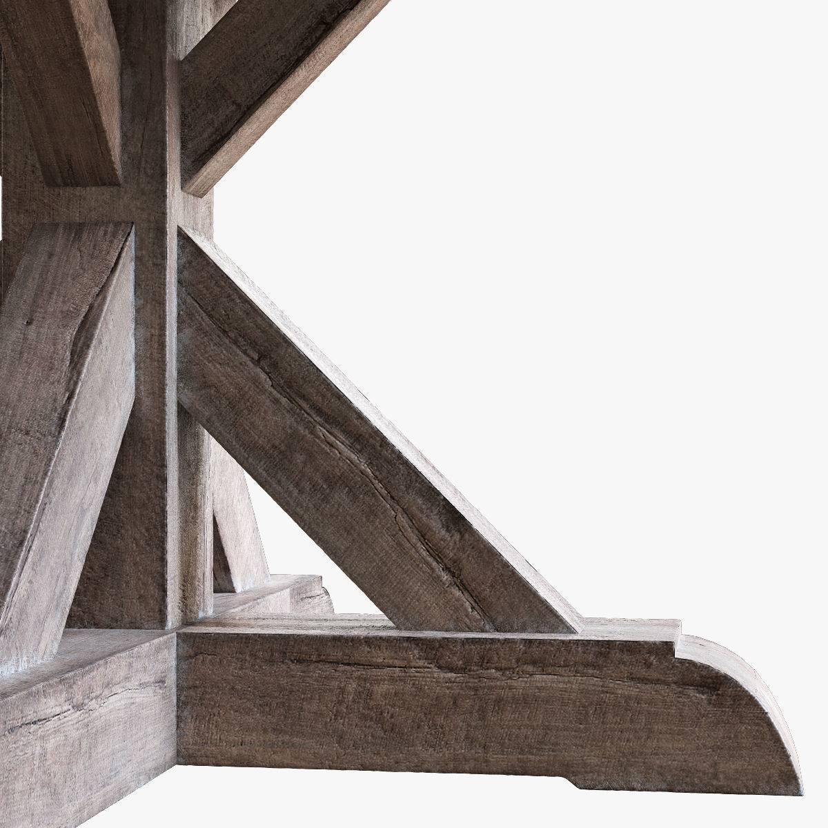 Flamant table ronny round 3D model_2