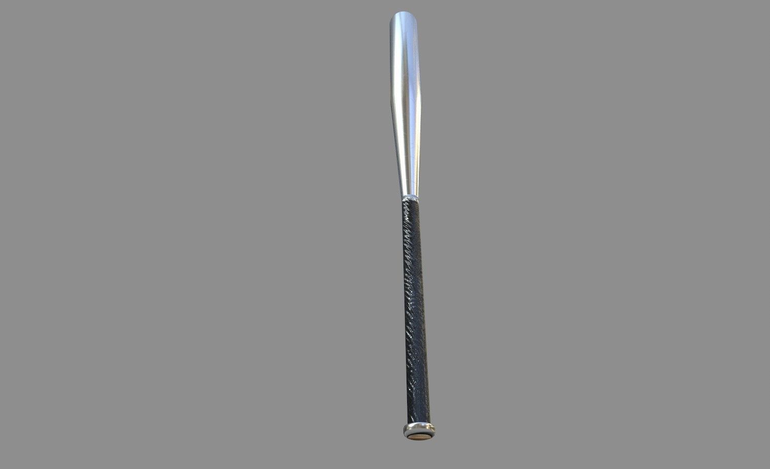 Aluminium Baseball Bat 3D model_3