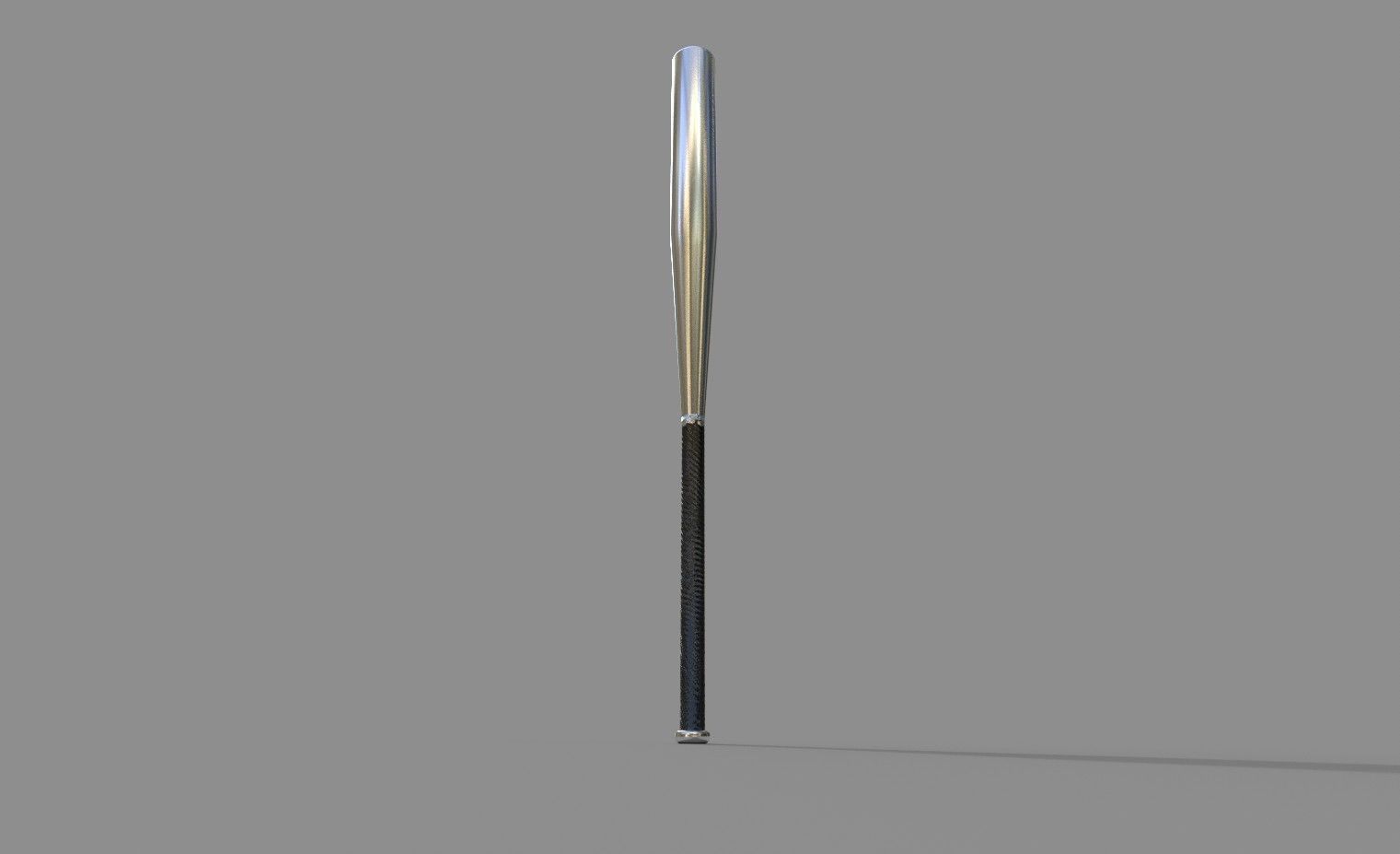 Aluminium Baseball Bat 3D model_4