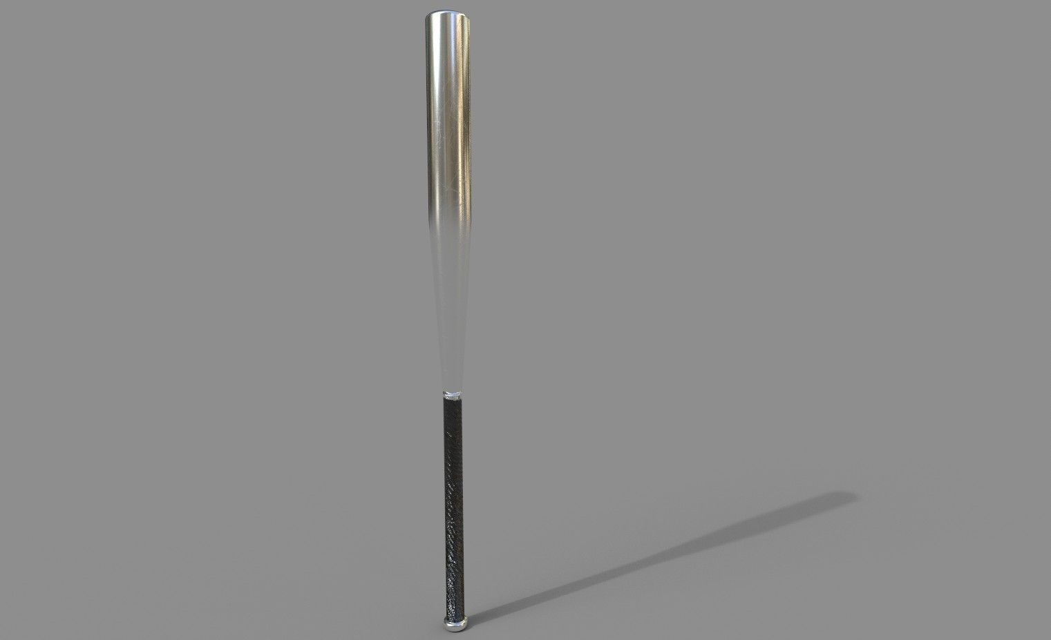 Aluminium Baseball Bat 3D model_1