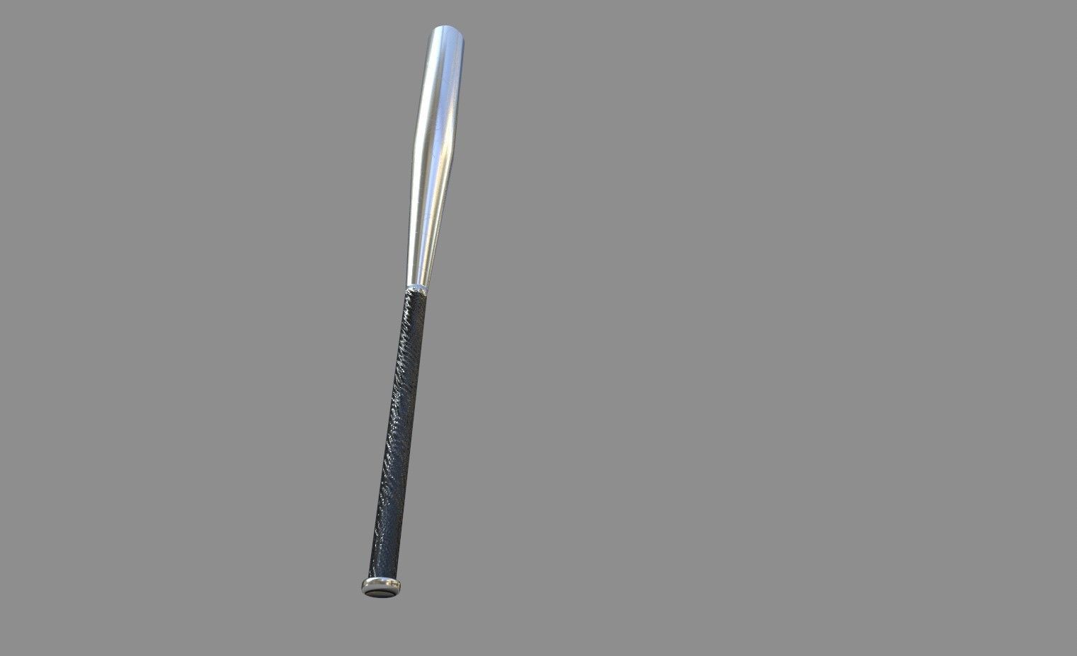 Aluminium Baseball Bat 3D model_2