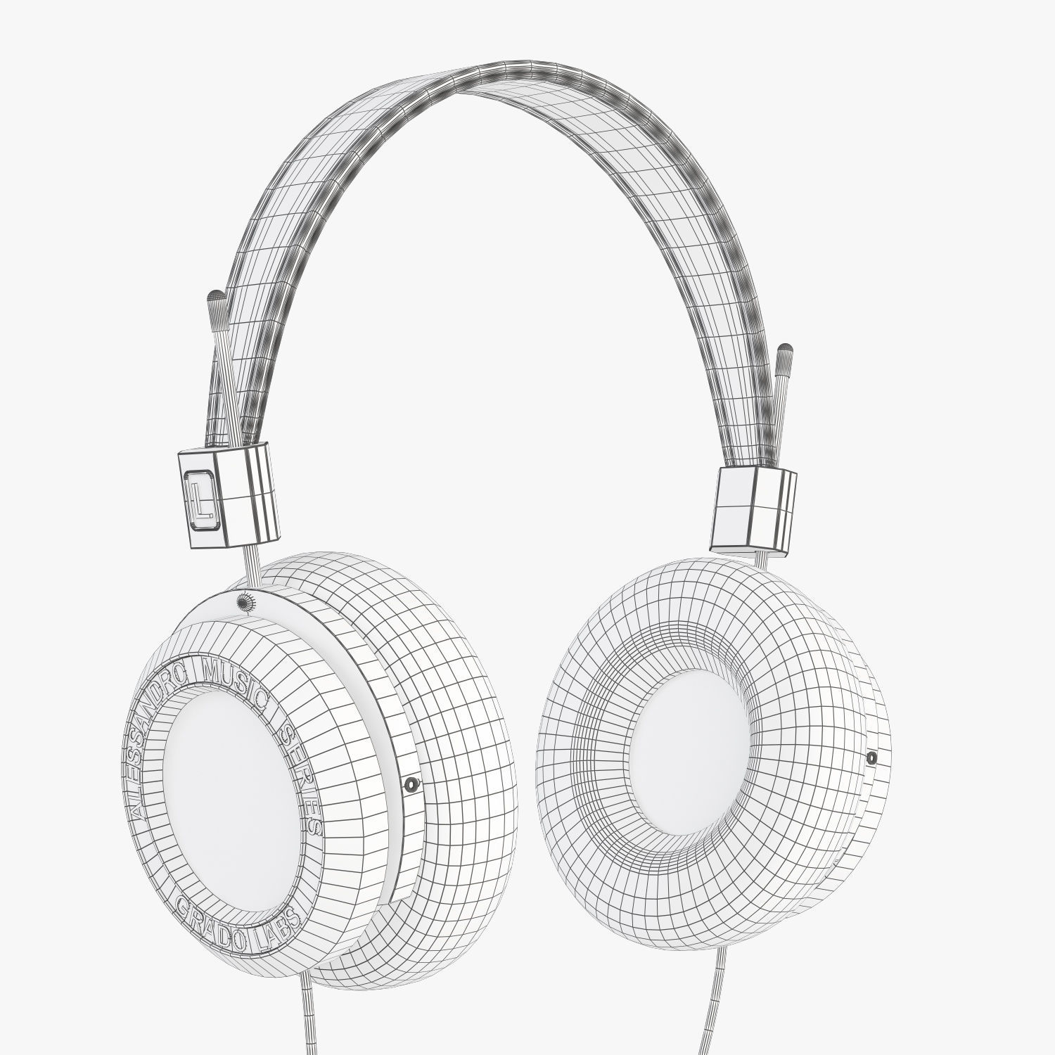 Grado labs Alessandro MS-2 headphones 3D model_7