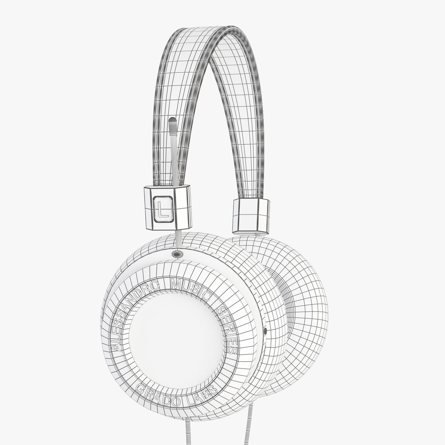 Grado labs Alessandro MS-2 headphones 3D model_9