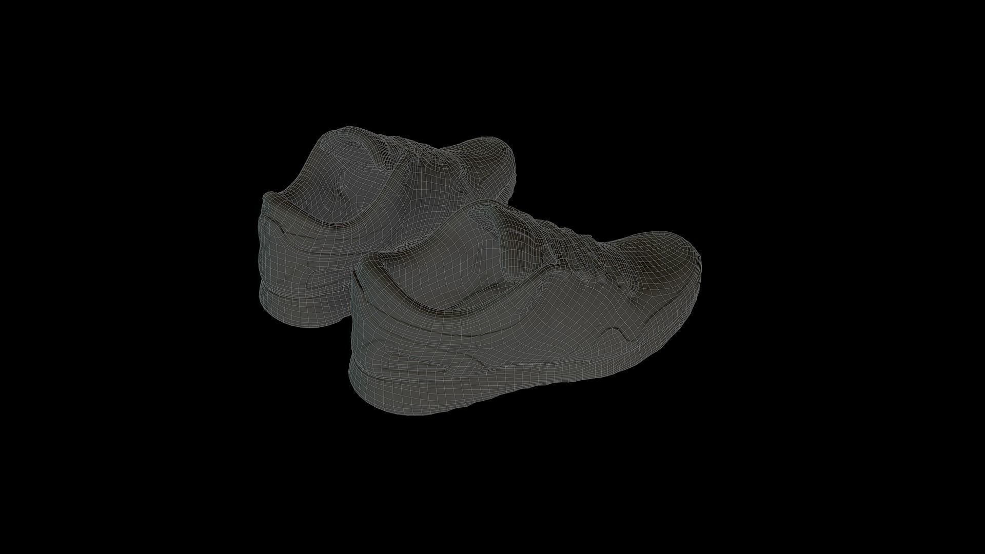 Nike Shoes Low-poly 3D model_9