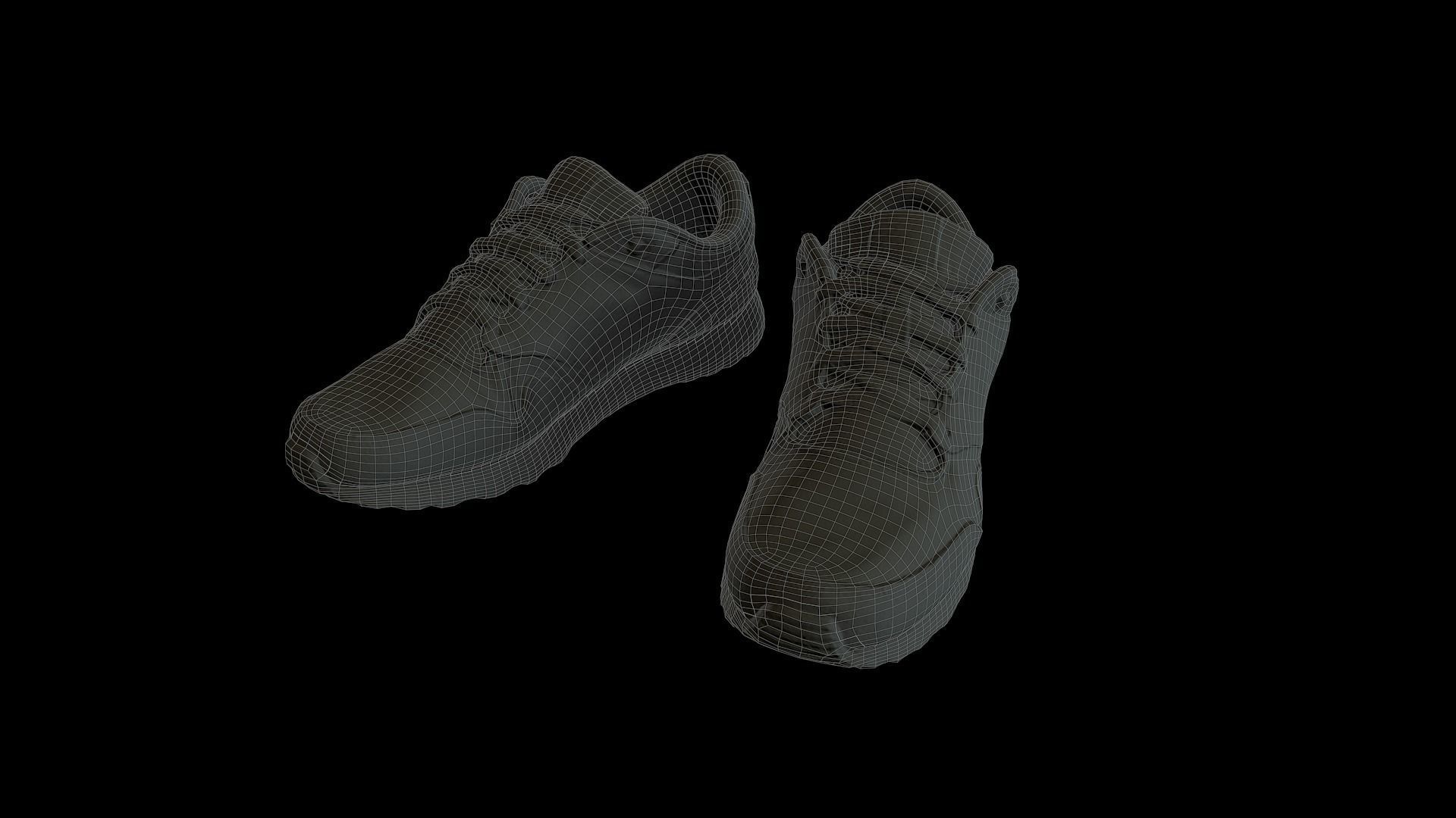 Nike Shoes Low-poly 3D model_7