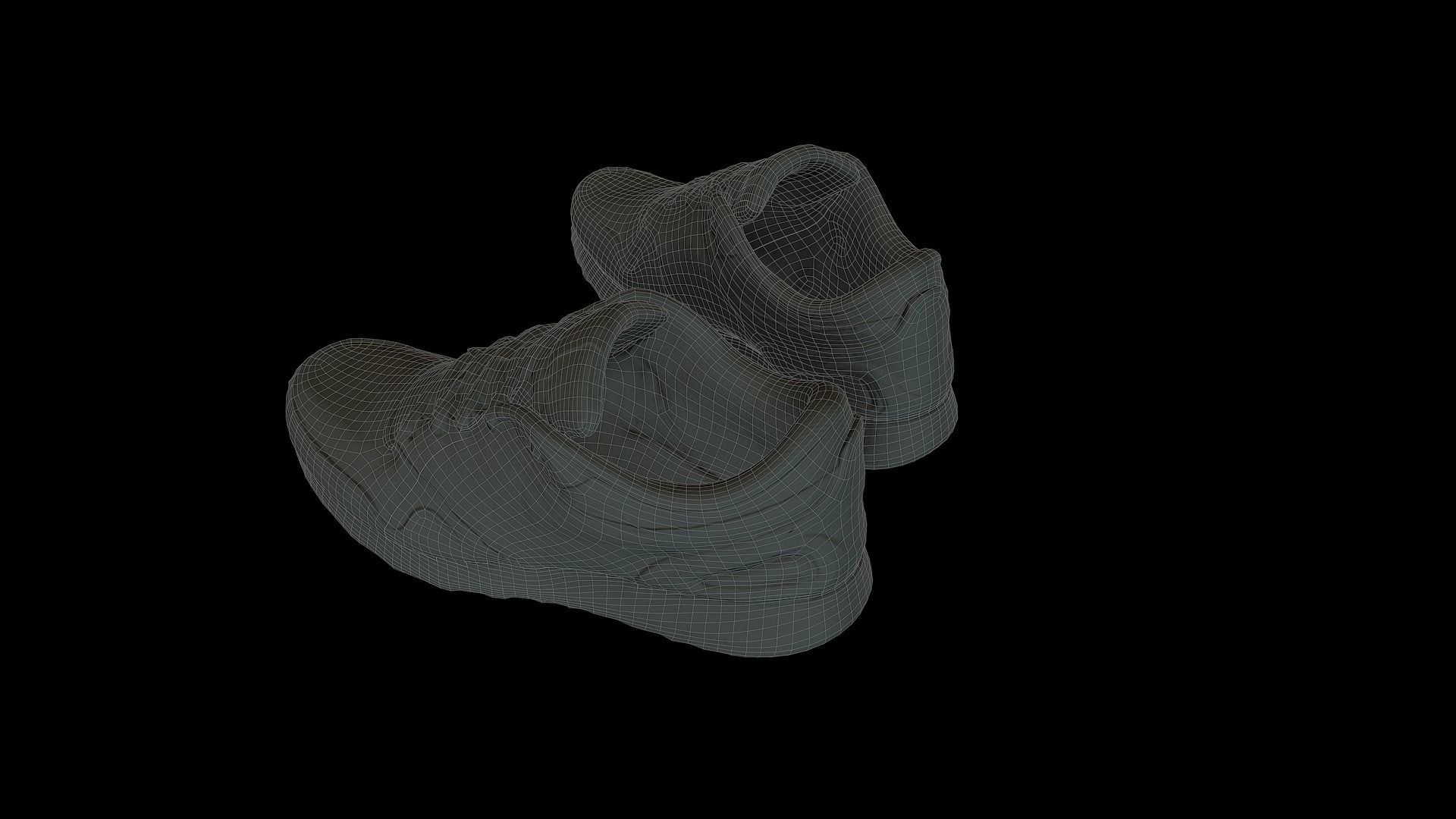 Nike Shoes Low-poly 3D model_8