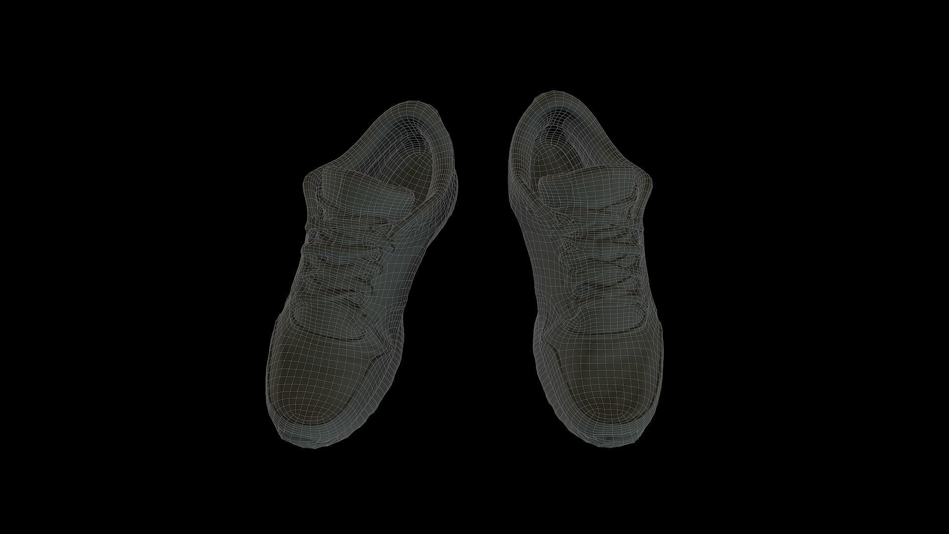 Nike Shoes Low-poly 3D model_11