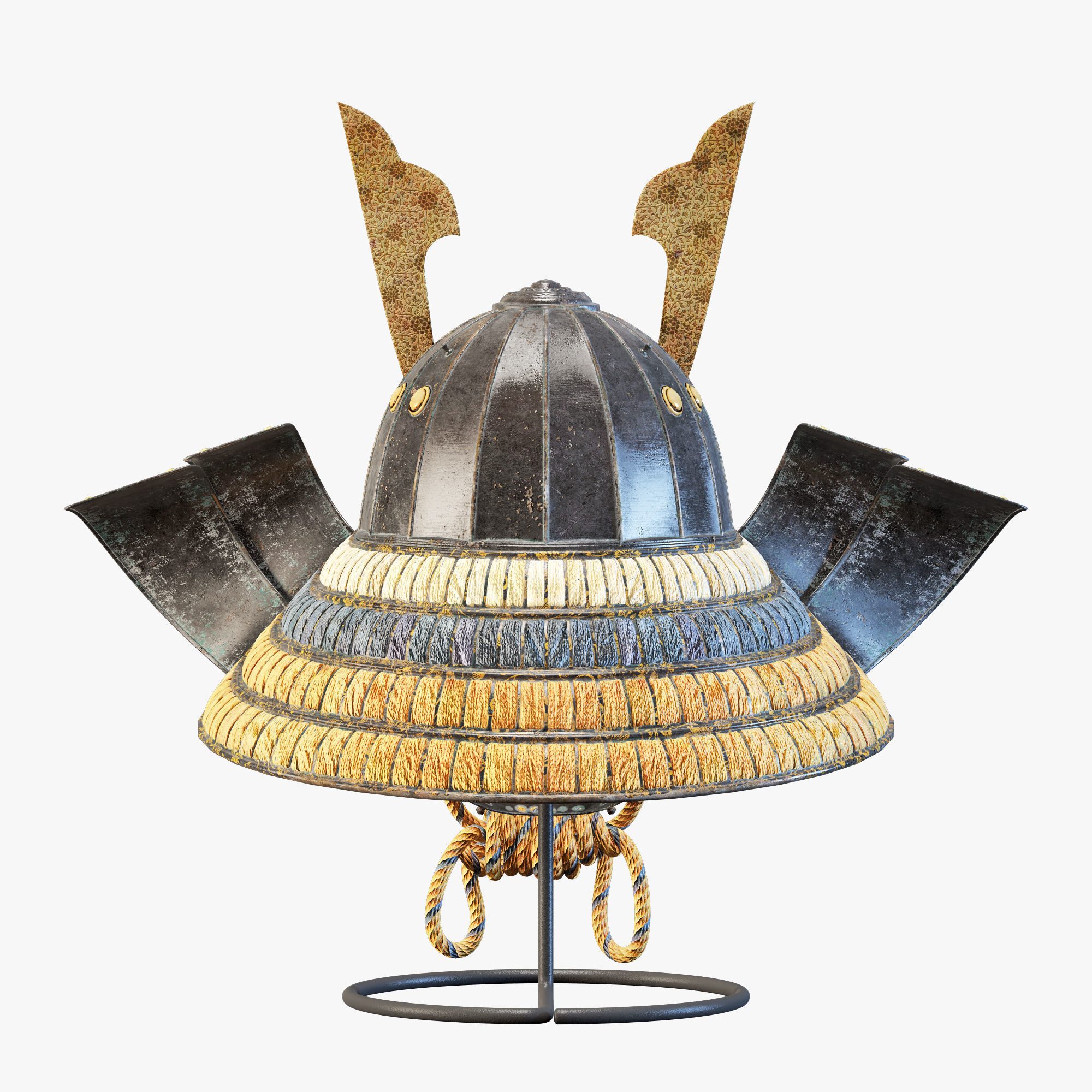 Kabuto helmet 3D model_5