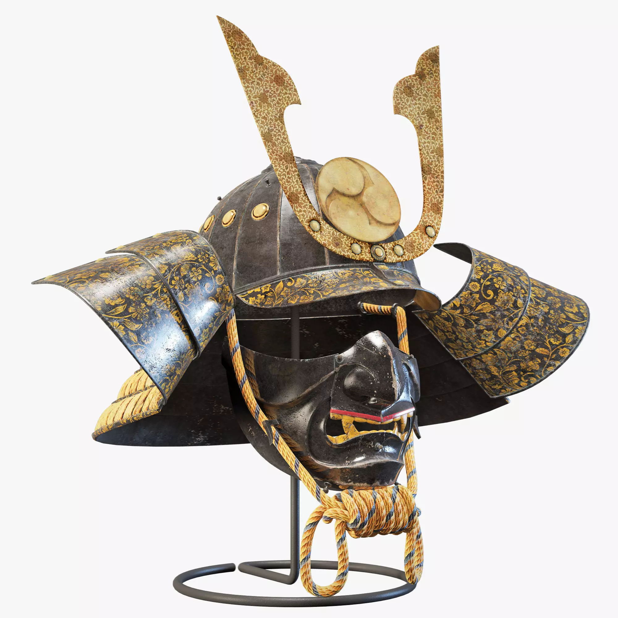 Kabuto helmet 3D model_0