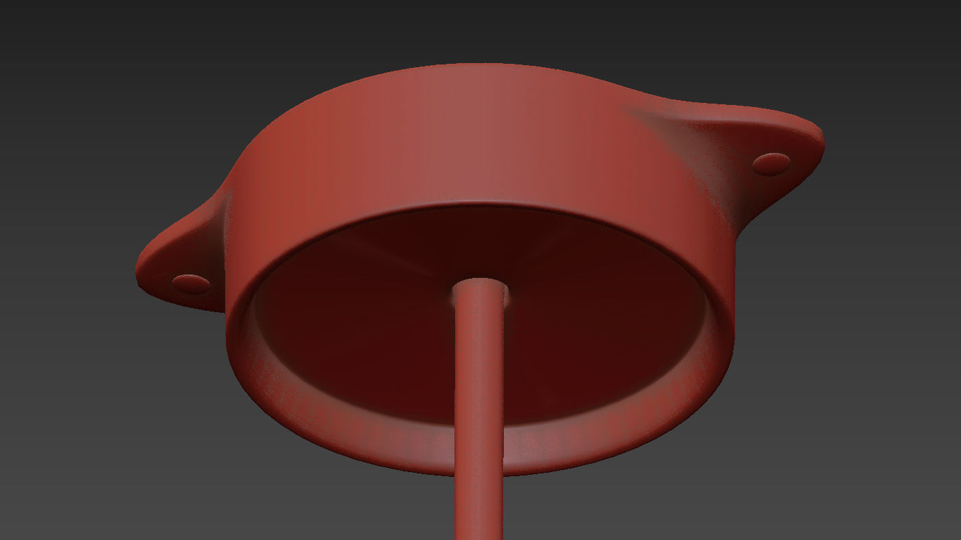 Concrete Odense Archi Pendant Light 3D model_6