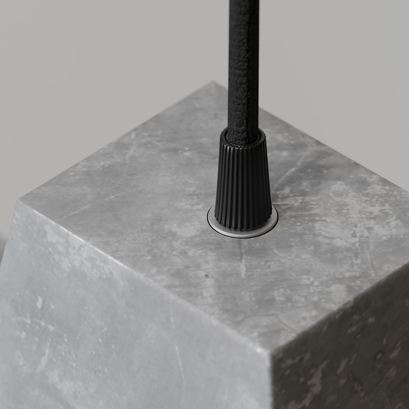 Concrete Odense Archi Pendant Light 3D model_1