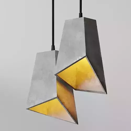 Concrete Odense Archi Pendant Light 3D model