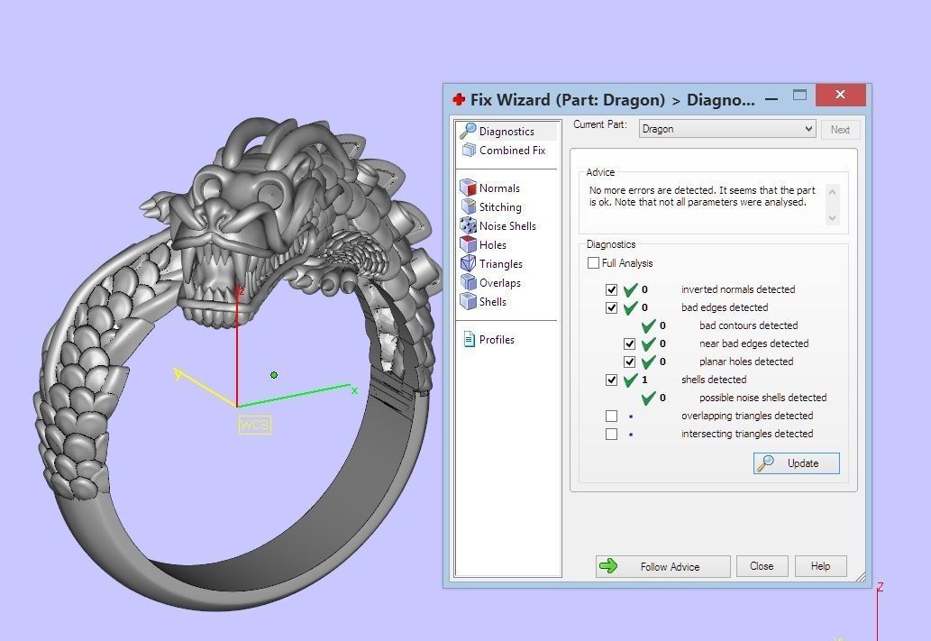 Chinese dragon  ring 3D print model_4