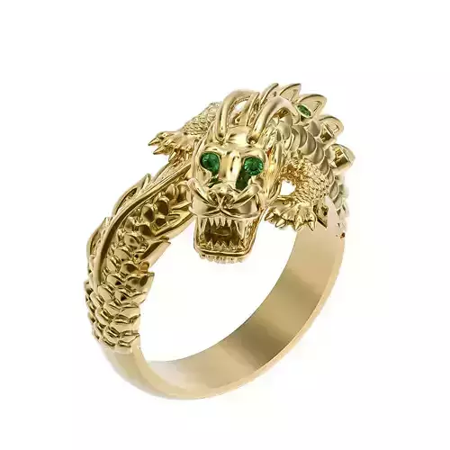 Chinese dragon  ring 3D print model