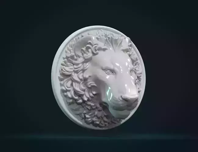 Lion Head 3D print model