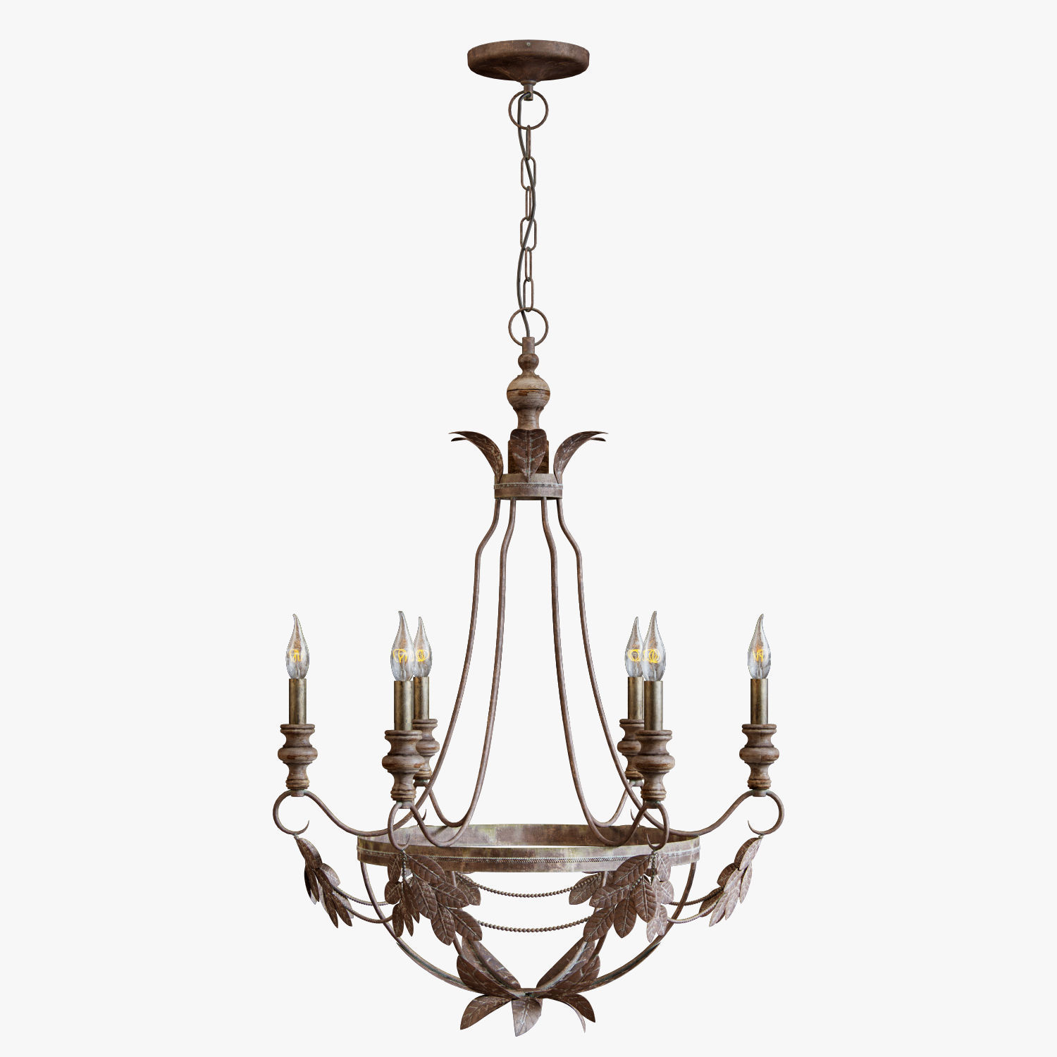 Pottery Barn madeline chandelier 3D model_1