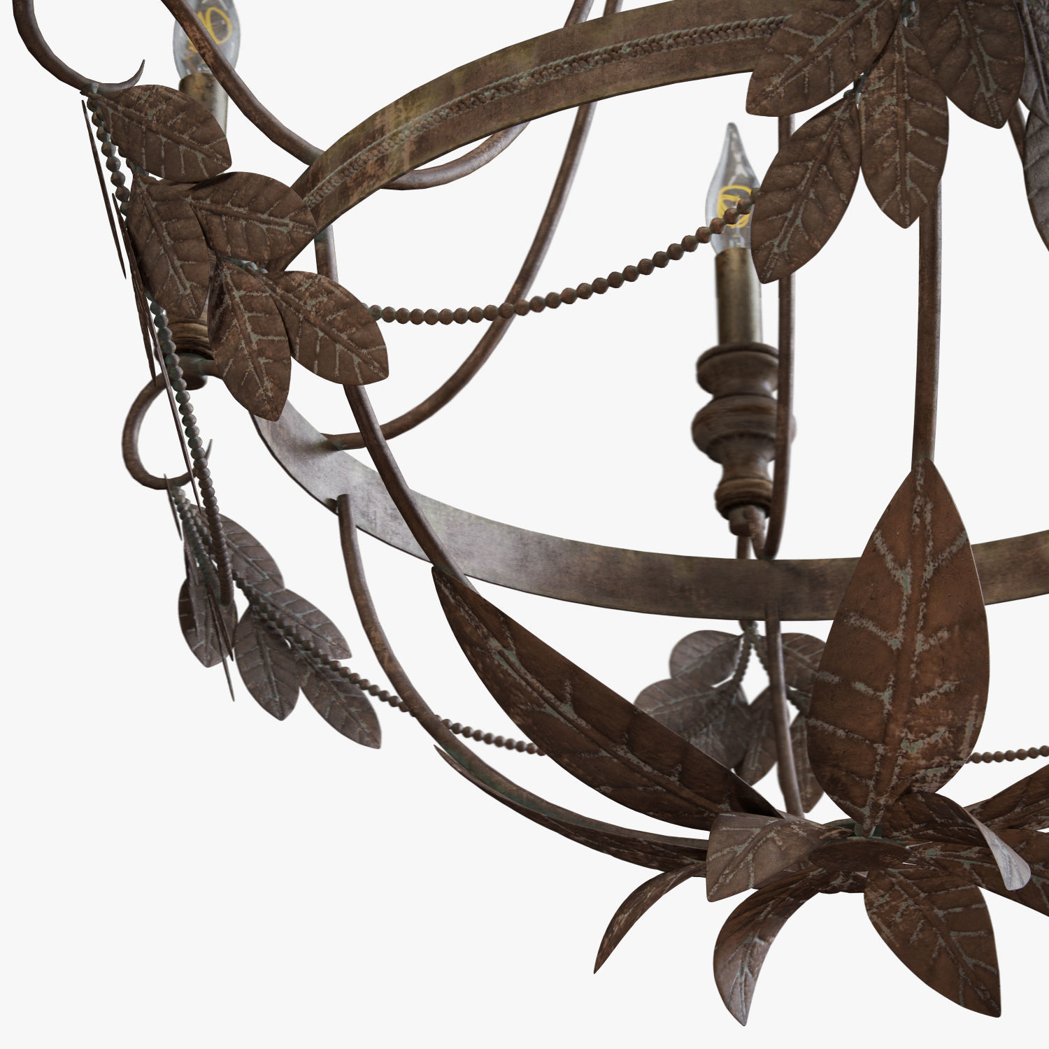 Pottery Barn madeline chandelier 3D model_3