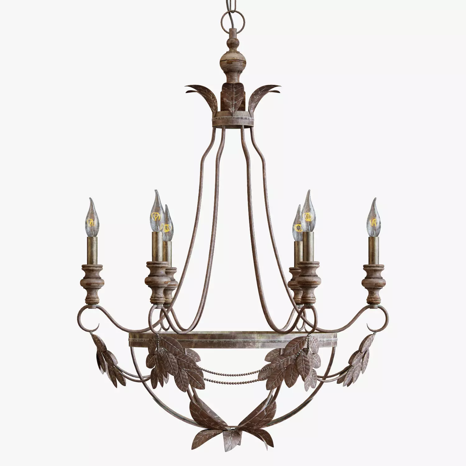Pottery Barn madeline chandelier 3D model_0