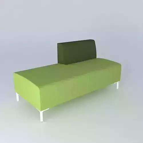 Modern green sofa  Free 3D model