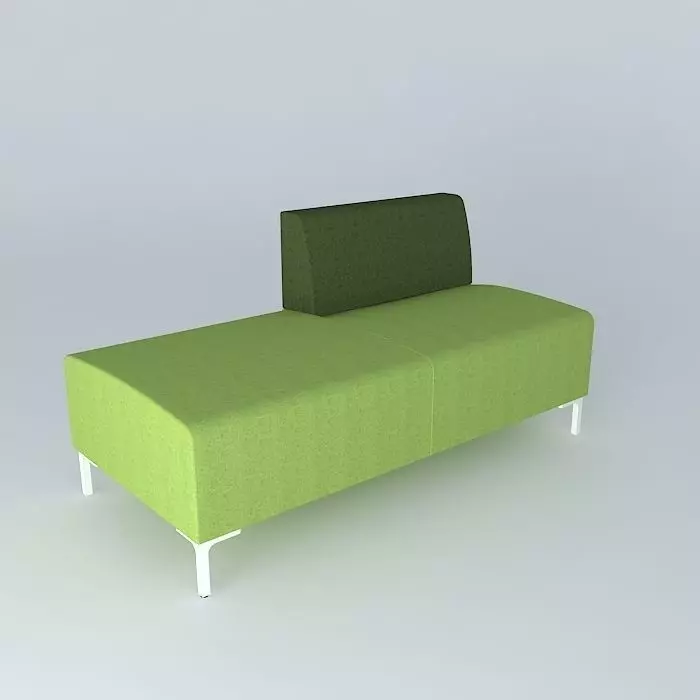 Modern green sofa Free 3D model