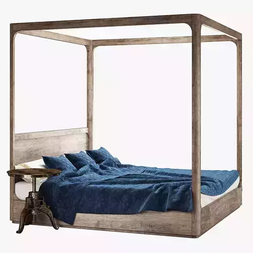 Restoration hardware martens four-poster bed