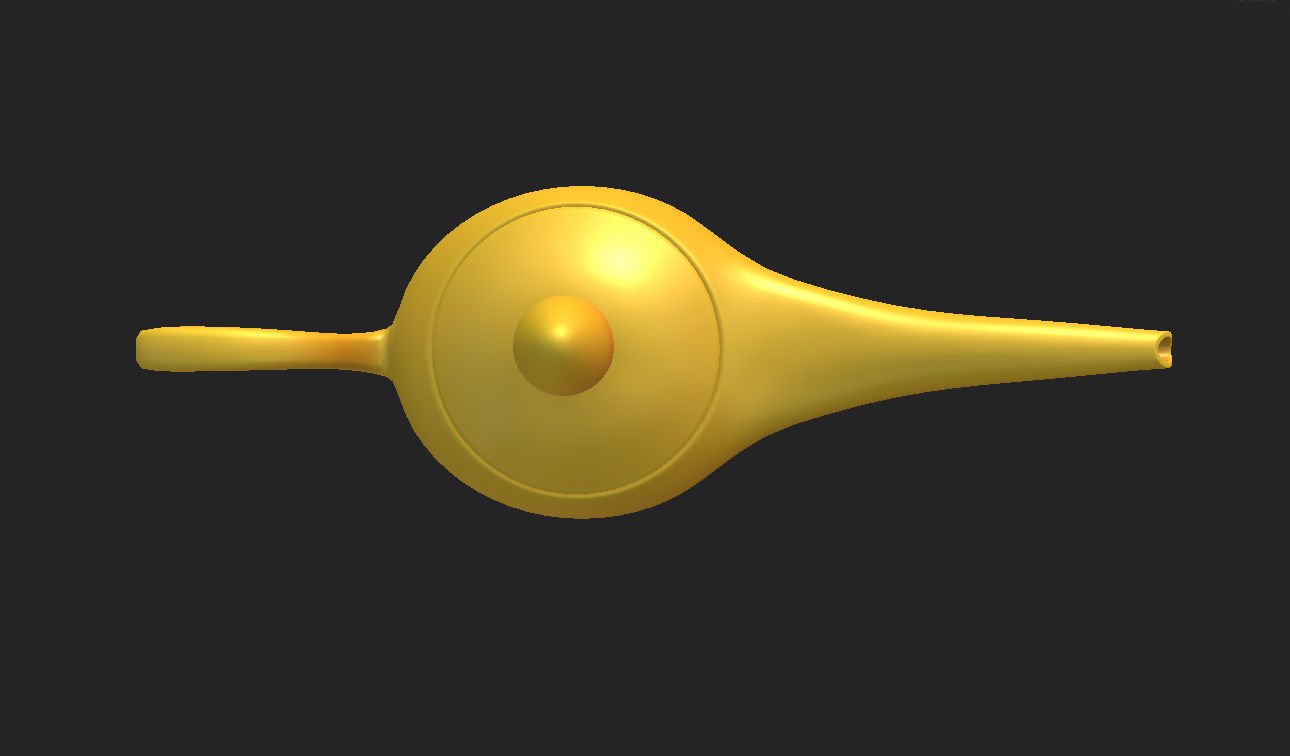 Golden Lamp 3D model_6