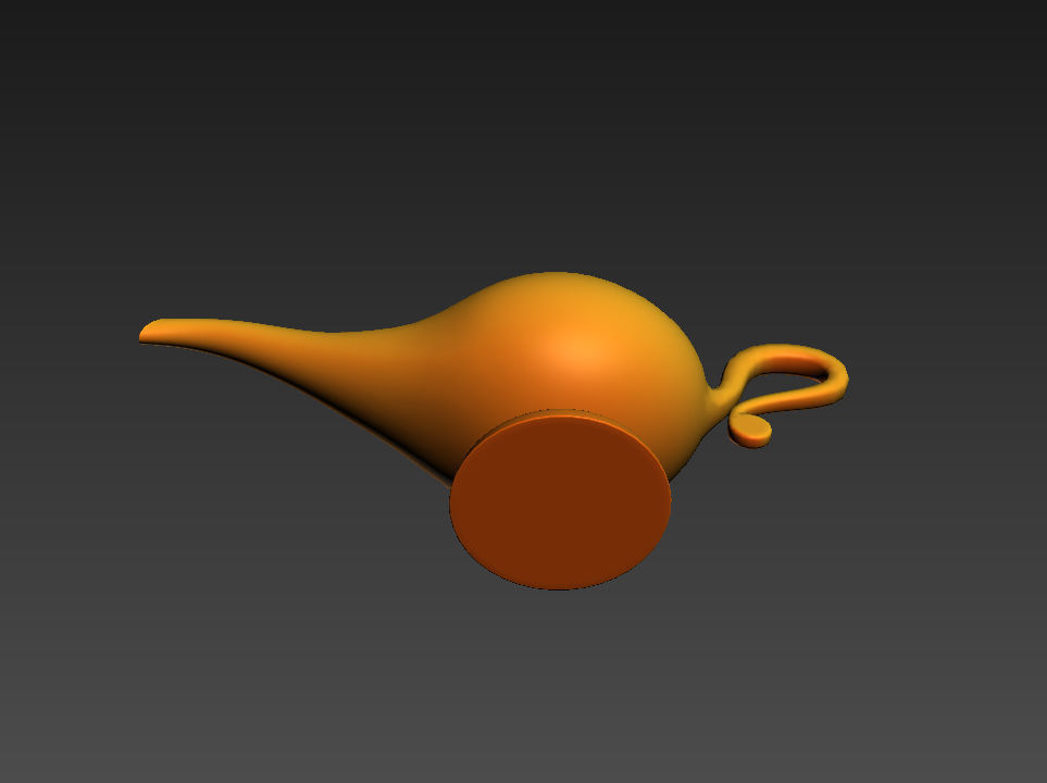 Golden Lamp 3D model_16