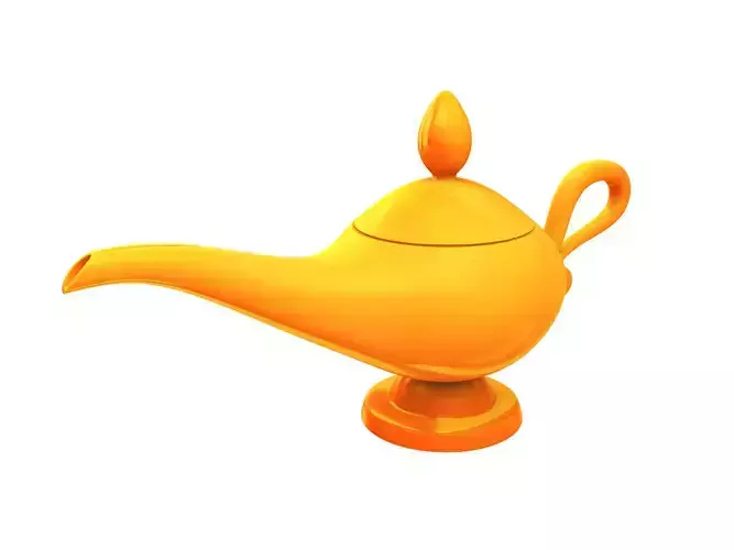 Golden Lamp 3D model